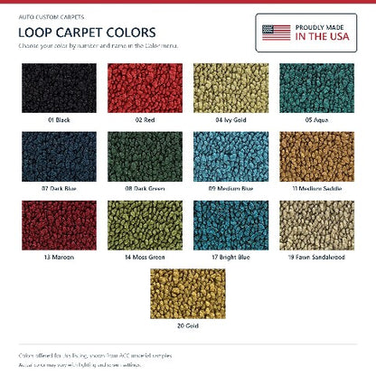 1968-1969 Chevy Chevelle Loop Replacement Trunk Mat in Carpet with Pad - 1-Piece - product details image 6