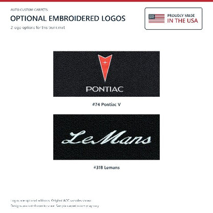 1972 Pontiac LeMans Loop Replacement Trunk Mat in Carpet with Pad - 1-Piece - product details image 6