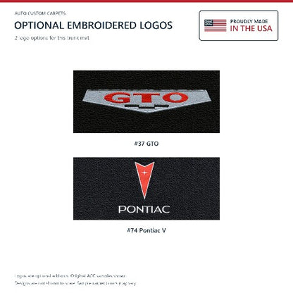 1972 Pontiac GTO Loop Replacement Trunk Mat in Carpet with Pad - 1-Piece - product details image 6