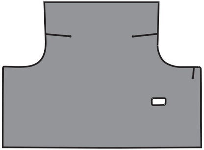 1969-1970 Plymouth Fury 2DR Convertible Vinyl Replacement Trunk Mat - 1-Piece - product details image 2