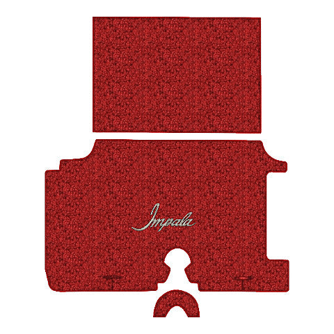 1959 Chevy Impala Loop Replacement Trunk Mat in Carpet with Pad - 3-Piece - product image