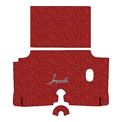 1960 Chevy Impala Loop Replacement Trunk Mat in Carpet with Pad - 3-Piece - product image