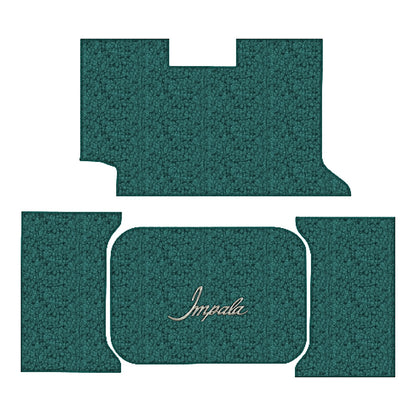1961 Chevy Impala Loop Replacement Trunk Mat 2DR Convertible in Carpet with Pad - 4-Piece - product details image 8
