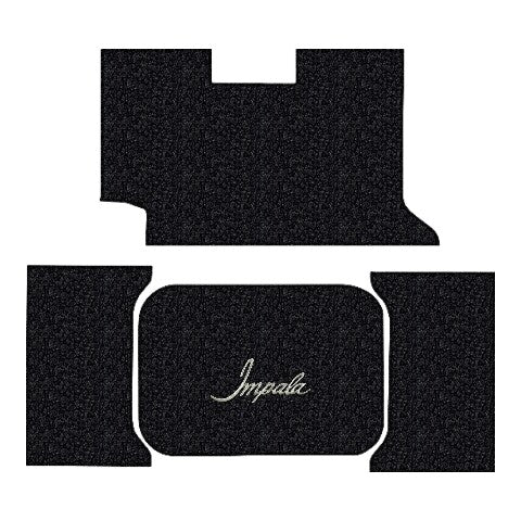 1961 Chevy Impala Loop Replacement Trunk Mat 2DR Convertible in Carpet with Pad - 4-Piece - product details image 5
