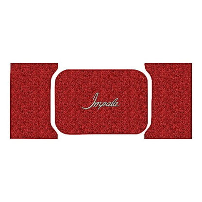 1961 Chevy Impala Loop Replacement Trunk Mat 2DR Hardtop/Coupe in Carpet with Pad - 3-Piece - product image