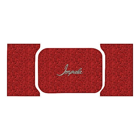 1961 Chevy Impala Loop Replacement Trunk Mat 2DR Hardtop/Coupe in Carpet with Pad - 3-Piece - product image