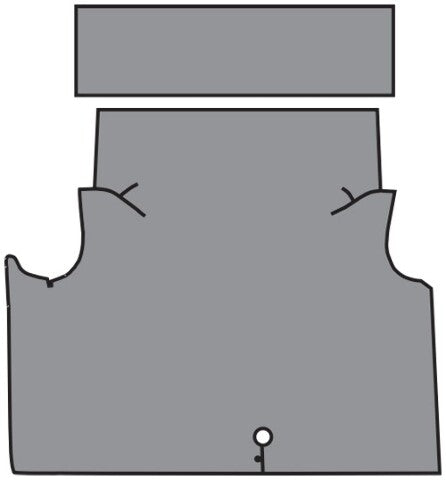 1961-1963 Mercury Comet Fleece Replacement Trunk Mat - 2-Piece - product details image 2