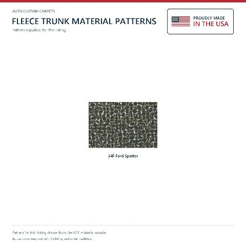 1964-1965 Mercury Comet Hardtop/Convertible Fleece Replacement Trunk Mat - 1-Piece - product details image 3