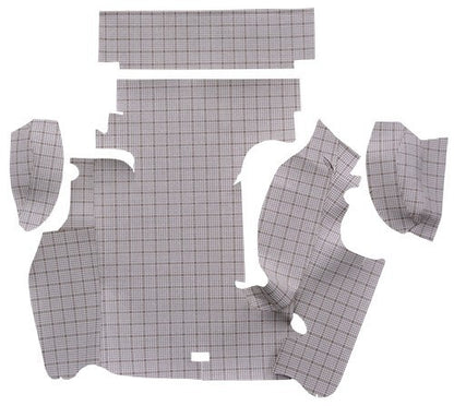 1957 Ford Thunderbird Convertible Burtex Replacement Trunk Mat - 4-Piece - product image