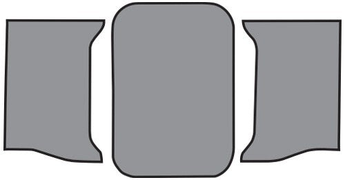 1962-1964 Chevy Impala 2DR Coupe/Hardtop Felt Replacement Trunk Mat - 3-Piece - product details image 2