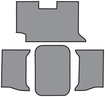 1962-1964 Chevy Impala 2DR Convertible Felt Replacement Trunk Mat - 4-Piece - product details image 2