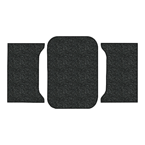1961 Chevy Impala 2DR Hardtop/Coupe Felt Replacement Trunk Mat - 3-Piece - product image