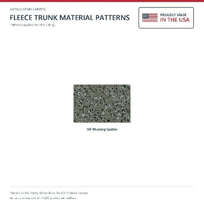1969-1970 Ford Mustang Fastback Fleece Replacement Trunk Mat - 1-Piece - product details image 4