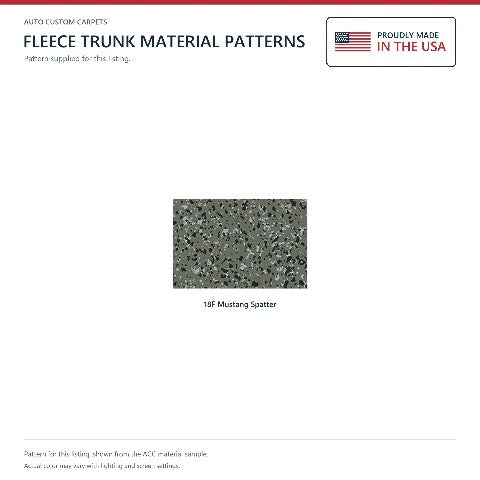 1971-1973 Ford Mustang Fastback Fleece Replacement Trunk Mat - 1-Piece - product details image 4