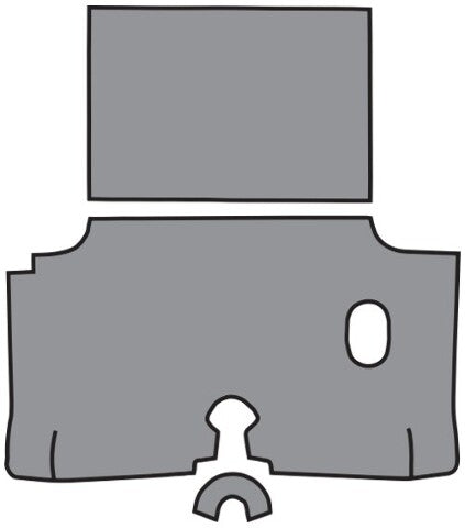 1960 Chevy Impala Fleece Replacement Trunk Mat - 3-Piece - product details image 2