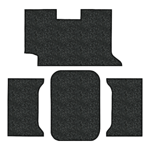 1961 Chevy Impala 2DR Convertible Felt Replacement Trunk Mat - 4-Piece - product image