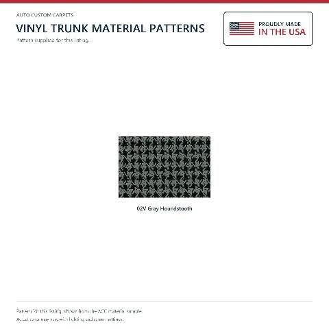 1968-1969 Buick GS 400 Vinyl Replacement Trunk Mat - 1-Piece - product details image 4