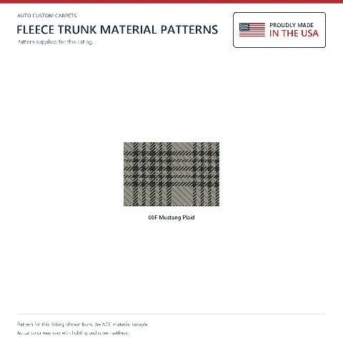 1960 Edsel Ranger Fleece Replacement Trunk Mat - 2-Piece - product details image 3