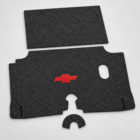 1960 Chevy Impala Tuxedo Replacement Trunk Mat in Carpet with Pad - 3-Piece - product details image 3