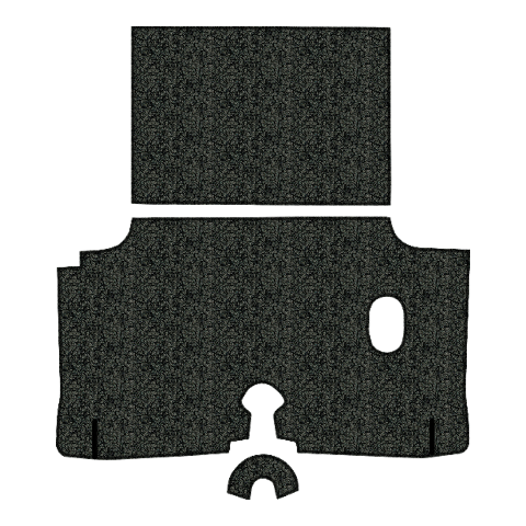 1960 Chevy Impala Tuxedo Replacement Trunk Mat in Carpet with Pad - 3-Piece - product details image 4