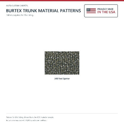 1962-1963 Mercury Meteor 2DR Sedan Burtex Replacement Trunk Mat - 1-Piece - product details image 3