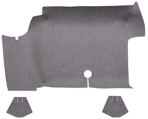 1964-1968 Ford Mustang Convertible Fleece Replacement Trunk Mat - 3-Piece - product image