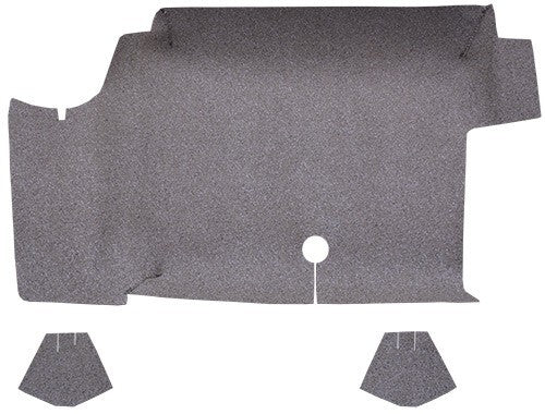 1964-1968 Ford Mustang Fastback Burtex Replacement Trunk Mat - 3-Piece - product image