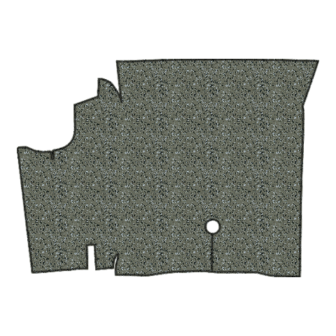 1969 Ford Mustang Convertible Burtex Replacement Trunk Mat - 1-Piece - product image