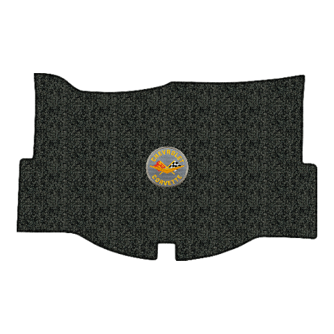 1958-1960 Chevy Corvette Tuxedo Replacement Trunk Mat - 1-Piece - product details image 2