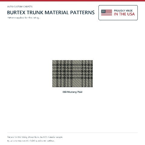 1961-1963 Ford Falcon 4DR Sedan Burtex Replacement Trunk Mat - 1-Piece - product details image 4