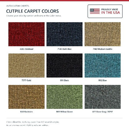 1974-1976 Cadillac Calais Cutpile Replacement Trunk Mat in Carpet with Pad - 1-Piece - product details image 6