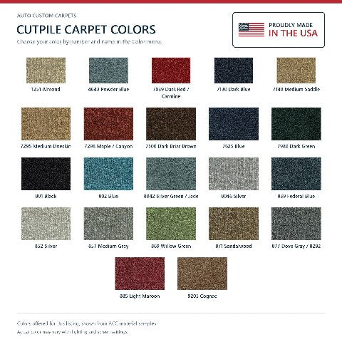 1977-1986 Cadillac Fleetwood Cutpile Replacement Trunk Mat Carpet w/ Pad RWD - 1-Piece - product details image 6