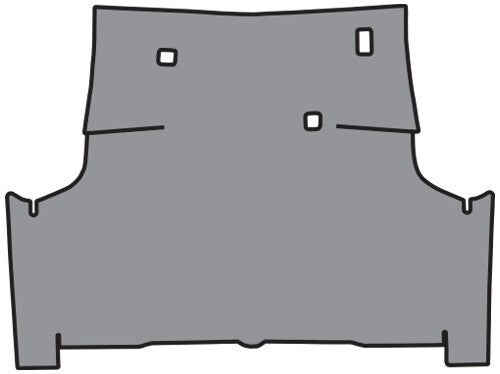 1975-1976 Ford Elite Fleece Replacement Trunk Mat - 1-Piece - product details image 2