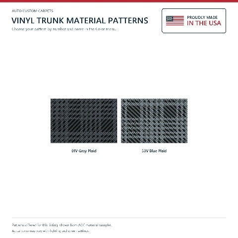1963-1964 Dodge 330 Vinyl Replacement Trunk Mat - 1-Piece - product details image 3