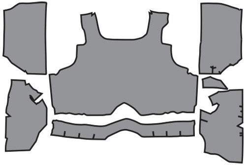 1966-1967 Oldsmobile Toronado Felt Replacement Trunk Mat - 1-Piece - product details image 2