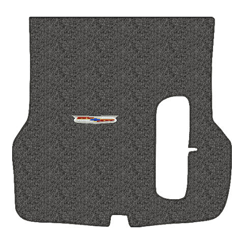 1955-1957 Chevy Bel Air 2DR/4DR HT/Sedan w/ Spare Tire Cutout Loop Replacement Trunk Mat - 1-Piece - product image