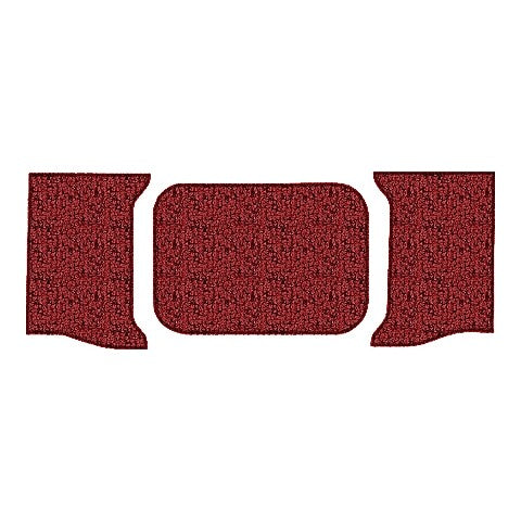 1962 Chevy Impala Tuxedo Replacement Trunk Mat 2DR Coupe in Carpet with Pad - 3-Piece - product image