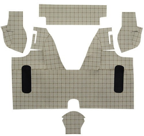 1958-1959 Ford Thunderbird Fleece Replacement Trunk Mat Convertible Without Boards - 5-Piece - product image
