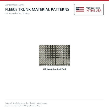 1961-1963 Ford Thunderbird Fleece Replacement Trunk Mat Hardtop Without Boards - 7-Piece - product details image 2