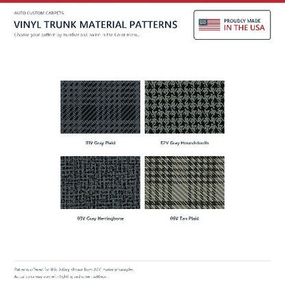 1968-1969 Plymouth Road Runner Coupe Vinyl Replacement Trunk Mat - 1-Piece - product details image 4