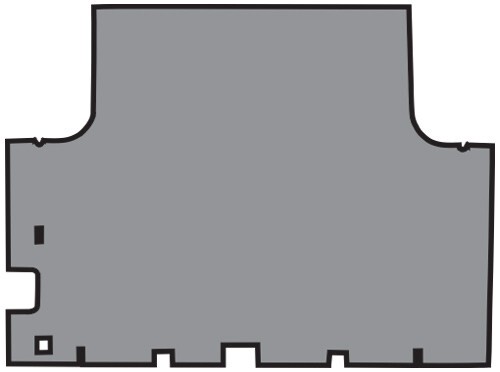 1966-1967 Dodge Coronet 2DR Coupe Vinyl Replacement Trunk Mat - 1-Piece - product details image 2