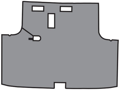 1968-1970 Dodge Charger Vinyl Replacement Trunk Mat - 1-Piece - product details image 2