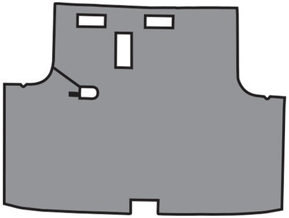 1968-1970 Dodge Charger Vinyl Replacement Trunk Mat - 1-Piece - product details image 2