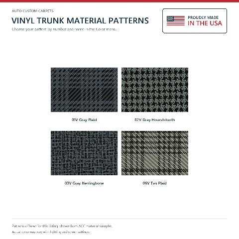 1968-1970 Dodge Charger Vinyl Replacement Trunk Mat - 1-Piece - product details image 4