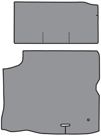 1964-1967 Buick Skylark Vinyl Replacement Trunk Mat - 2-Piece - product details image 2