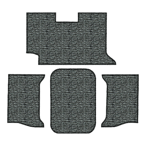 1962-1964 Chevy Impala 2DR Convertible Vinyl Replacement Trunk Mat - 4-Piece - product image