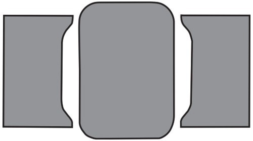 1961 Chevy Impala 2DR Hardtop/Coupe Vinyl Replacement Trunk Mat - 3-Piece - product details image 2