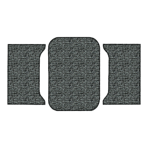 1961 Chevy Impala 2DR Hardtop/Coupe Vinyl Replacement Trunk Mat - 3-Piece - product image