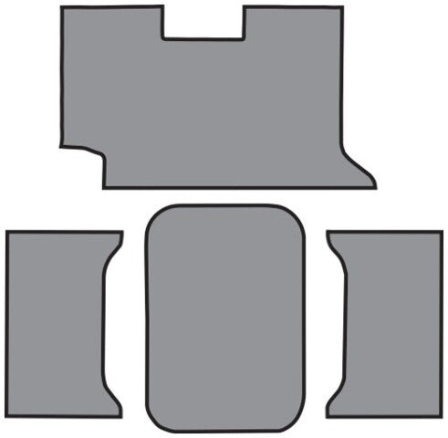 1961 Chevy Impala 2DR Convertible Vinyl Replacement Trunk Mat - 4-Piece - product details image 2