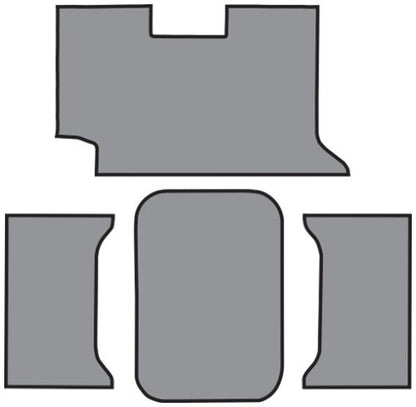 1961 Chevy Impala 2DR Convertible Vinyl Replacement Trunk Mat - 4-Piece - product details image 2